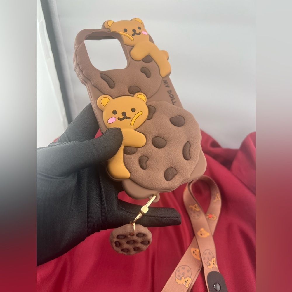 Adorable Teddy Bear & Cookie Case for iPhone 16 Pro Max - Picture 7 of 7